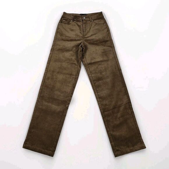 Universal Standard Cassidy High Rise Straight Corduroy Pants Size 0 Brown - Picture 2 of 10